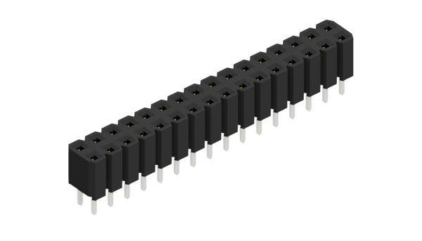 Fischer Elektronik Buchsenleiste (Standard) Anzahl Reihen: 2 10027033 10St.