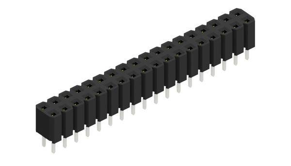 Fischer Elektronik Buchsenleiste (Standard) Anzahl Reihen: 2 10027038 10St.
