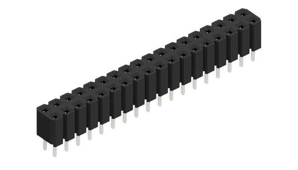 Fischer Elektronik Buchsenleiste (Standard) Anzahl Reihen: 2 10027039 10St.