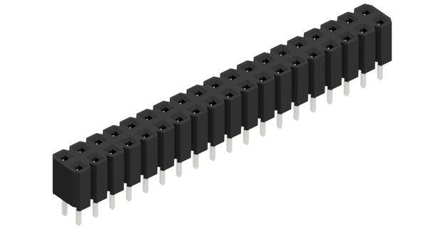 Fischer Elektronik Buchsenleiste (Standard) Anzahl Reihen: 2 10027041 10St.