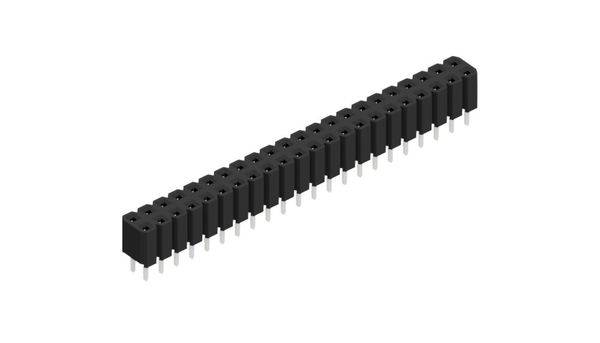 Fischer Elektronik Buchsenleiste (Standard) Anzahl Reihen: 2 10027047 10St.