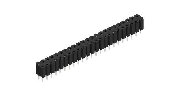 Fischer Elektronik Buchsenleiste (Standard) Anzahl Reihen: 2 10027049 10St.