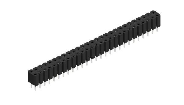 Fischer Elektronik Buchsenleiste (Standard) Anzahl Reihen: 2 10027057 10St.