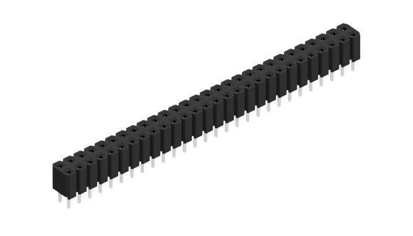 Fischer Elektronik Buchsenleiste (Standard) Anzahl Reihen: 2 10027058 10St.