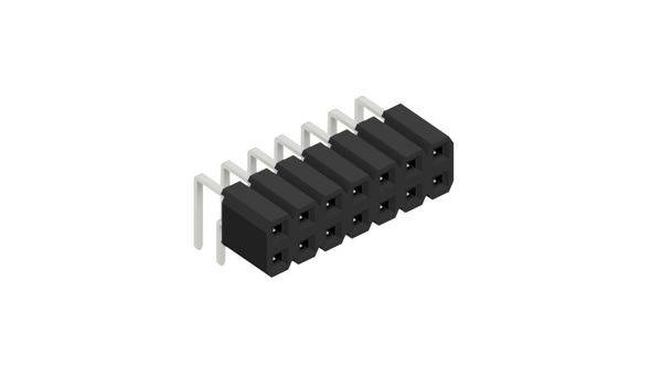 Fischer Elektronik Buchsenleiste (Standard) Anzahl Reihen: 2 10027083 10St.