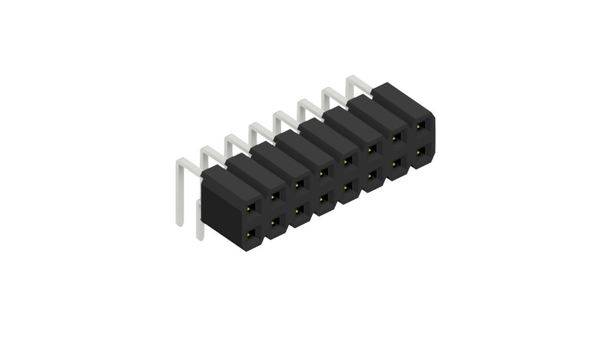 Fischer Elektronik Buchsenleiste (Standard) Anzahl Reihen: 2 10027084 10St.