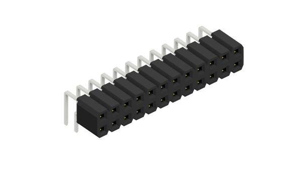 Fischer Elektronik Buchsenleiste (Standard) Anzahl Reihen: 2 10129111 10St.