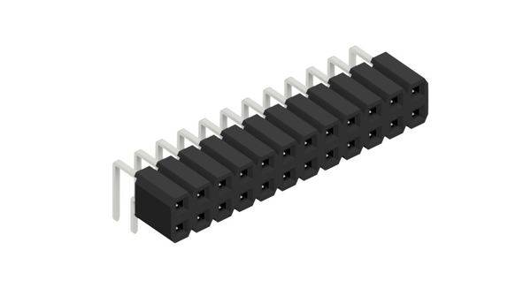Fischer Elektronik Buchsenleiste (Standard) Anzahl Reihen: 2 10027087 10St.