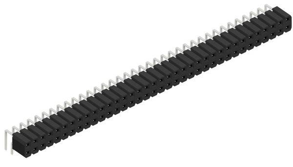 Fischer Elektronik Buchsenleiste (Standard) Anzahl Reihen: 2 10027089 10St.