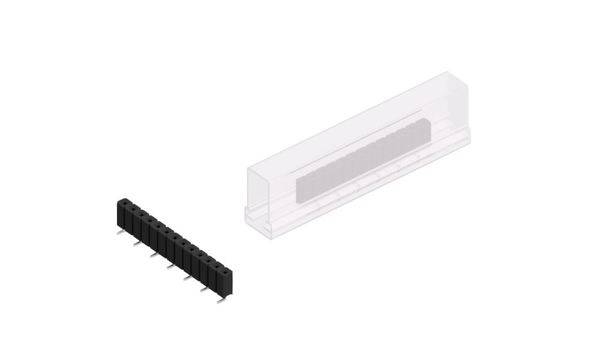 Fischer Elektronik Buchsenleiste (Standard) Anzahl Reihen: 1 10131665 10St.