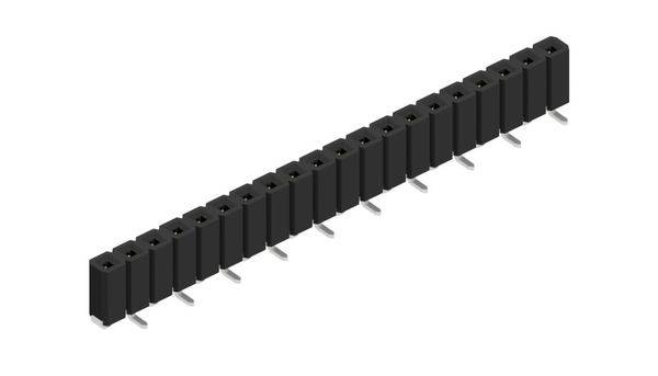 Fischer Elektronik Buchsenleiste (Standard) Anzahl Reihen: 1 10027097 10St.