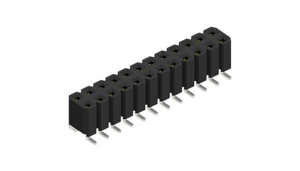 Fischer Elektronik Buchsenleiste (Standard) Anzahl Reihen: 2 10027112 10St.