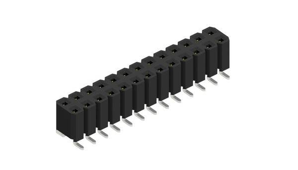 Fischer Elektronik Buchsenleiste (Standard) Anzahl Reihen: 2 10027114 10St.