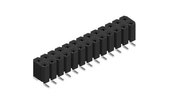 Fischer Elektronik Buchsenleiste (Standard) Anzahl Reihen: 2 10027115 10St.
