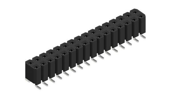 Fischer Elektronik Buchsenleiste (Standard) Anzahl Reihen: 2 10130204 10St.