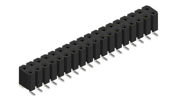 Fischer Elektronik Buchsenleiste (Standard) Anzahl Reihen: 2 10027117 10St.