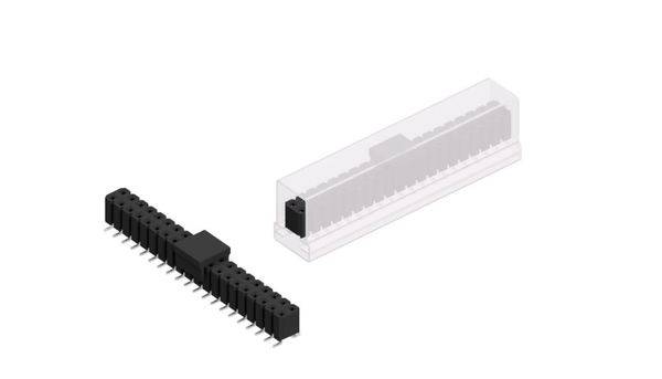 Fischer Elektronik Buchsenleiste (Standard) Anzahl Reihen: 2 10129482 10St.