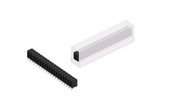 Fischer Elektronik Buchsenleiste (Standard) Anzahl Reihen: 2 BLLP6SMD40ZSM 10St.