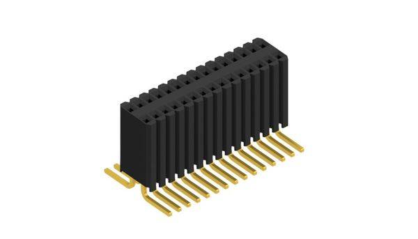 Fischer Elektronik Buchsenleiste (Standard) Anzahl Reihen: 2 10027176 10St.