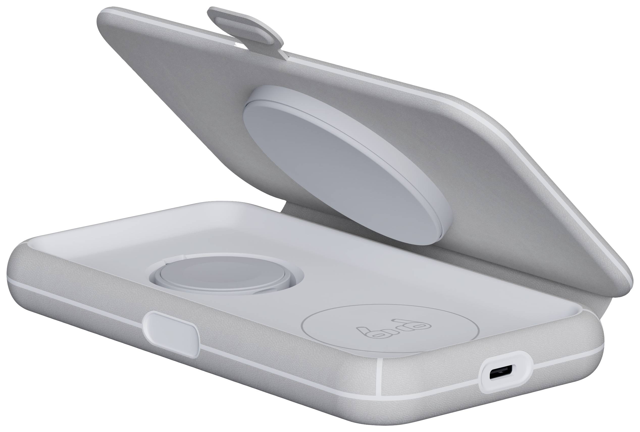 XTORM Induktions-Ladegerät XWF31 3in1 Wireless Charger 64213 Ausgänge Magnetanschluss Grau
