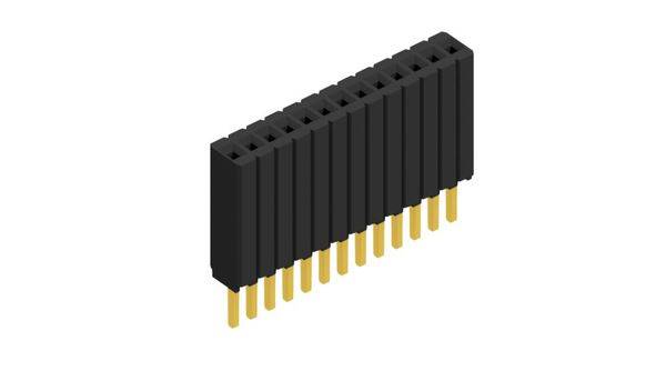 Fischer Elektronik Buchsenleiste (Standard) Anzahl Reihen: 1 10027243 10St.