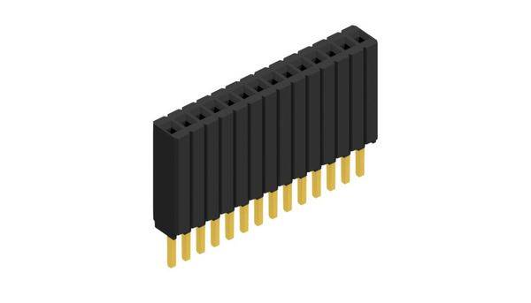 Fischer Elektronik Buchsenleiste (Standard) Anzahl Reihen: 1 10027245 10St.