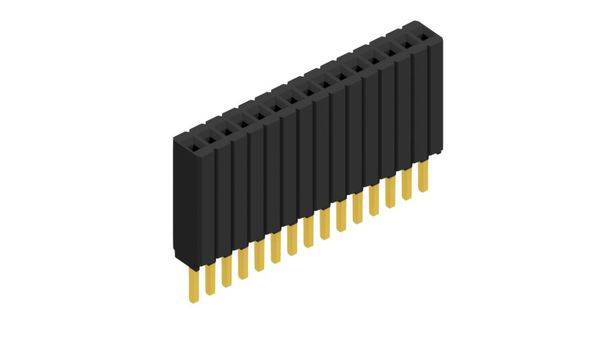 Fischer Elektronik Buchsenleiste (Standard) Anzahl Reihen: 1 10027247 10St.