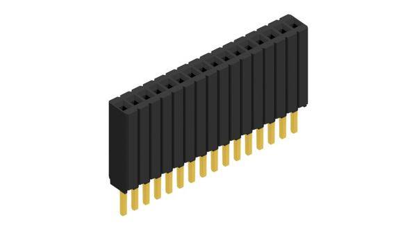 Fischer Elektronik Buchsenleiste (Standard) Anzahl Reihen: 1 10027249 10St.