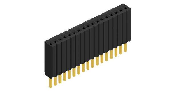 Fischer Elektronik Buchsenleiste (Standard) Anzahl Reihen: 1 10027251 10St.
