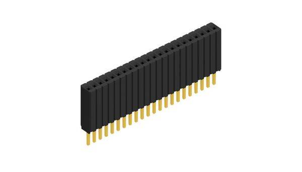 Fischer Elektronik Buchsenleiste (Standard) Anzahl Reihen: 1 10027261 10St.