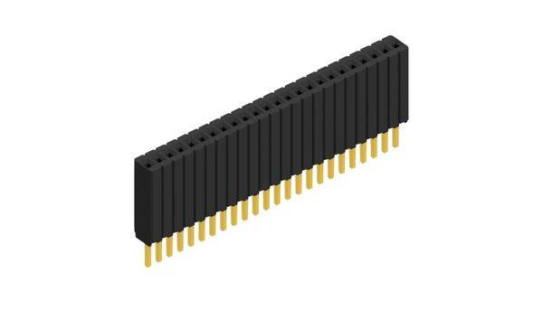 Fischer Elektronik Buchsenleiste (Standard) Anzahl Reihen: 1 10027265 10St.