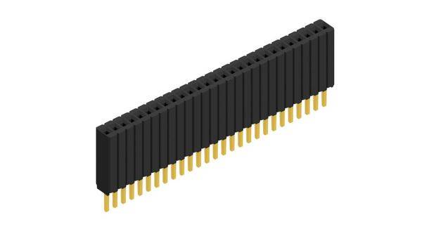 Fischer Elektronik Buchsenleiste (Standard) Anzahl Reihen: 1 10027271 10St.