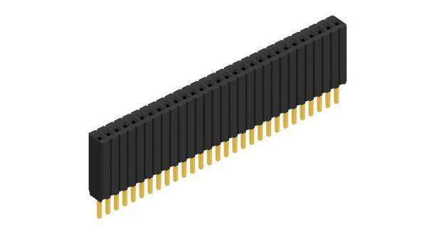 Fischer Elektronik Buchsenleiste (Standard) Anzahl Reihen: 1 10027275 10St.