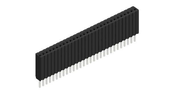 Fischer Elektronik Buchsenleiste (Standard) Anzahl Reihen: 1 10027276 10St.