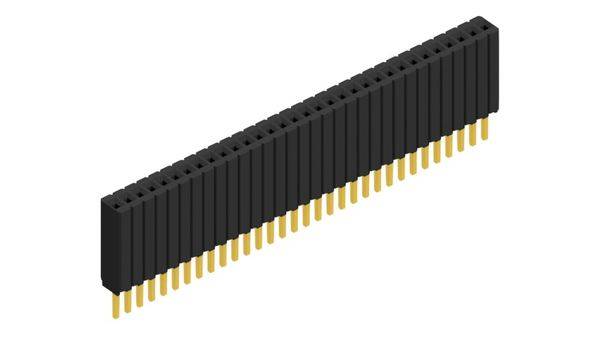 Fischer Elektronik Buchsenleiste (Standard) Anzahl Reihen: 1 10027281 10St.