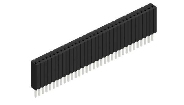 Fischer Elektronik Buchsenleiste (Standard) Anzahl Reihen: 1 10027284 10St.