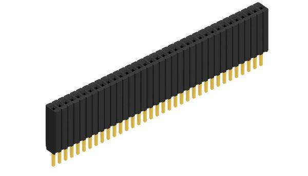 Fischer Elektronik Buchsenleiste (Standard) Anzahl Reihen: 1 10027287 10St.