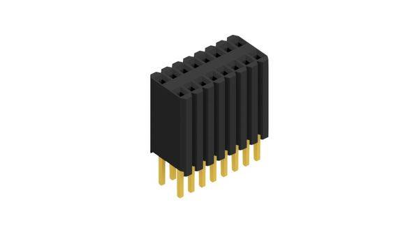Fischer Elektronik Buchsenleiste (Standard) Anzahl Reihen: 2 10027303 10St.
