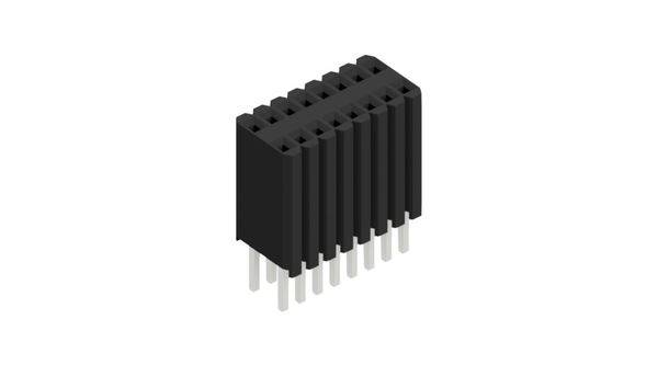 Fischer Elektronik Buchsenleiste (Standard) Anzahl Reihen: 2 10027304 10St.