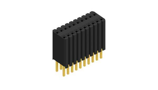 Fischer Elektronik Buchsenleiste (Standard) Anzahl Reihen: 2 10027306 10St.