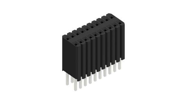 Fischer Elektronik Buchsenleiste (Standard) Anzahl Reihen: 2 10027307 10St.