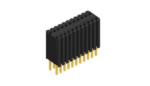 Fischer Elektronik Buchsenleiste (Standard) Anzahl Reihen: 2 10027308 10St.