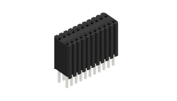 Fischer Elektronik Buchsenleiste (Standard) Anzahl Reihen: 2 10027309 10St.