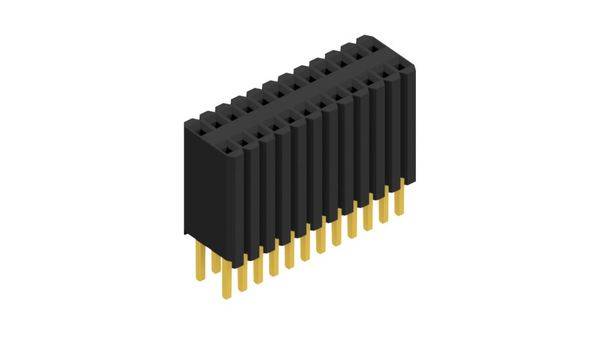 Fischer Elektronik Buchsenleiste (Standard) Anzahl Reihen: 2 10027310 10St.