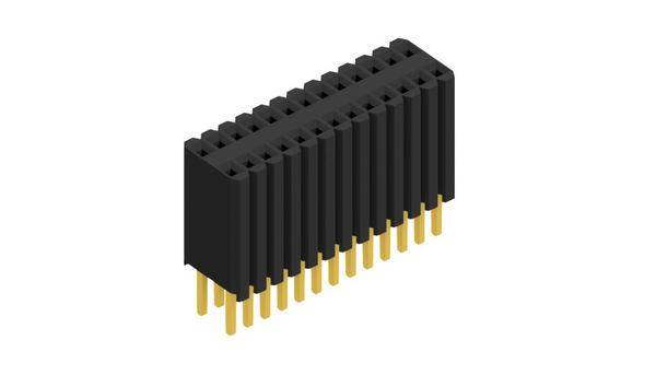 Fischer Elektronik Buchsenleiste (Standard) Anzahl Reihen: 2 10027312 10St.