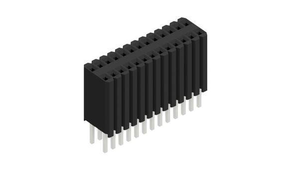 Fischer Elektronik Buchsenleiste (Standard) Anzahl Reihen: 2 10027313 10St.