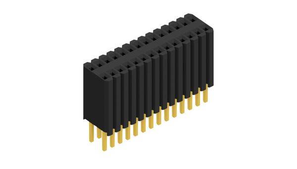 Fischer Elektronik Buchsenleiste (Standard) Anzahl Reihen: 2 10027314 10St.