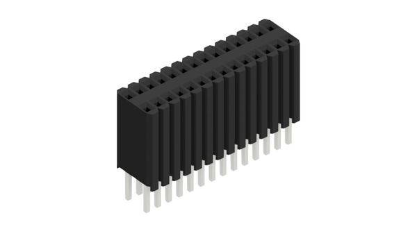 Fischer Elektronik Buchsenleiste (Standard) Anzahl Reihen: 2 10027315 10St.