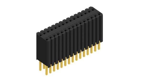 Fischer Elektronik Buchsenleiste (Standard) Anzahl Reihen: 2 10027316 10St.