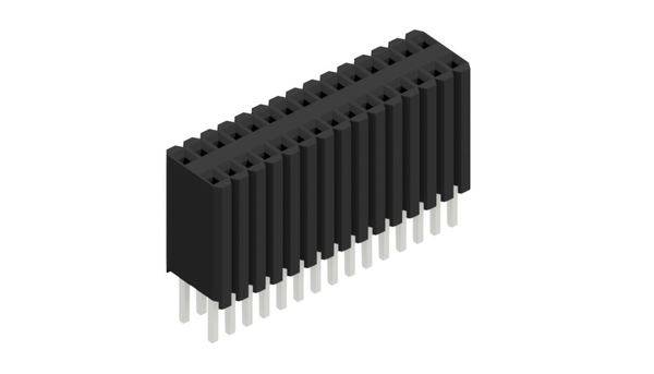 Fischer Elektronik Buchsenleiste (Standard) Anzahl Reihen: 2 10027317 10St.